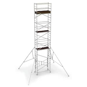 24 ft. x 5.4 ft. x 2.6 ft. Easy-Set Scaffold Tower 800 lbs. Load Capacity