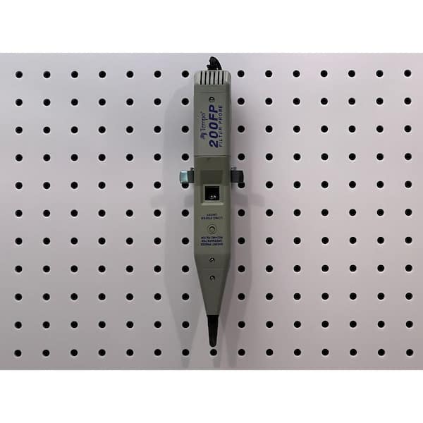 2 in. H x 4 in. W Zinc Plated Steel Pegboard Spring Clips, (10-Pack)