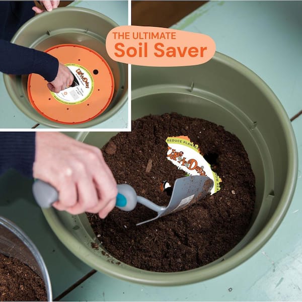 Ups-A-Daisy Square 13 in. Plastic Planter Lift Insert