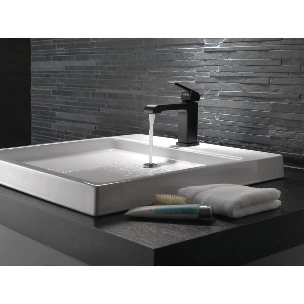 Sleek Modern Stainless Steel Single Hole Bathroom Faucet