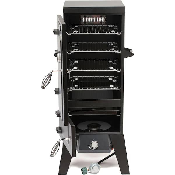 Affumicatore Verticale A Carbone Cuisinart, 40,6 Cm, 2 Griglie In Acciaio, Nero