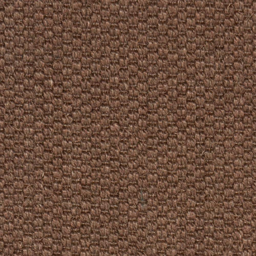 Chocolate Brown Cotton Tufted Runner Rug with Non-slip Backing