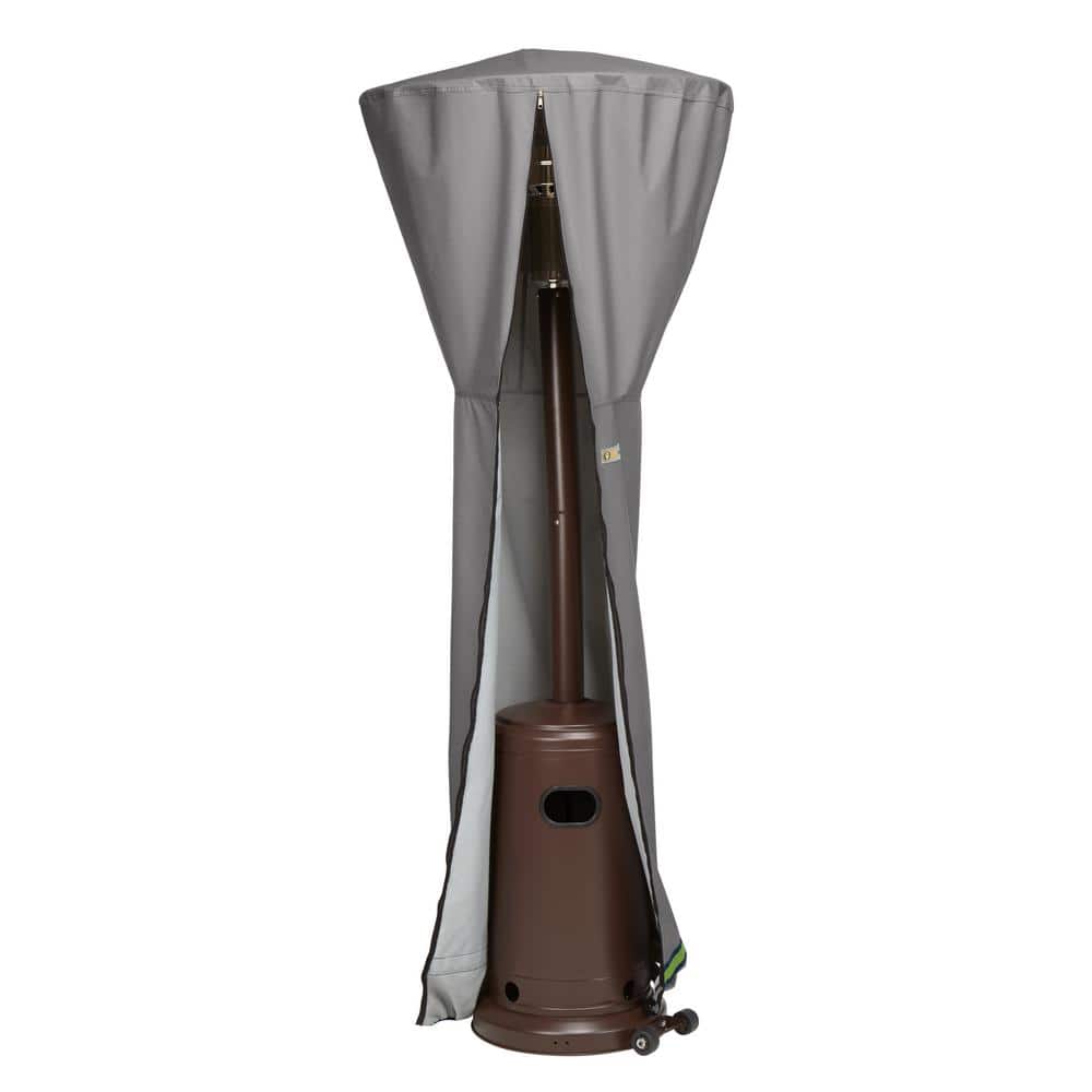 Soteria Gray Waterproof Stand-Up Patio Heater Cover, 34" x 86"