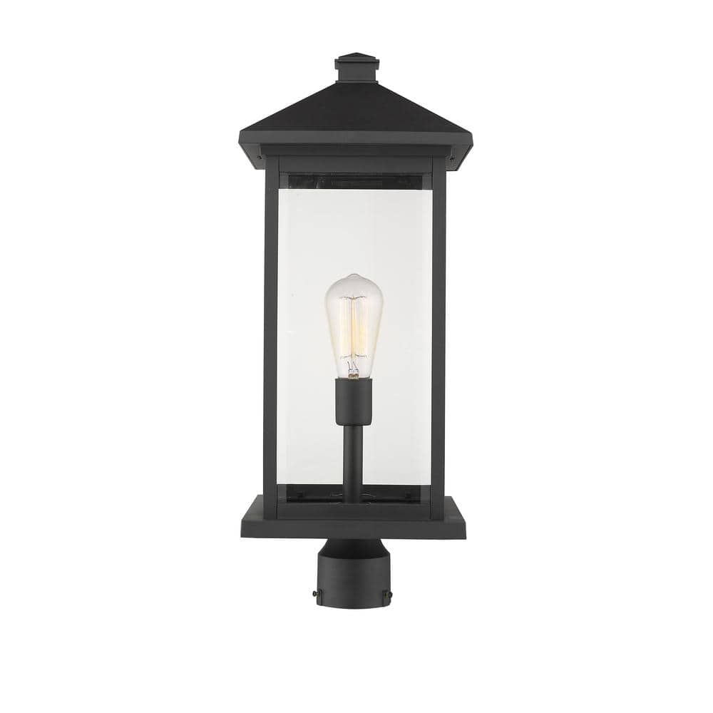 Z-Lite 531Phbxlr Portland 24  Tall Outdoor Single Head Post Light - Black
