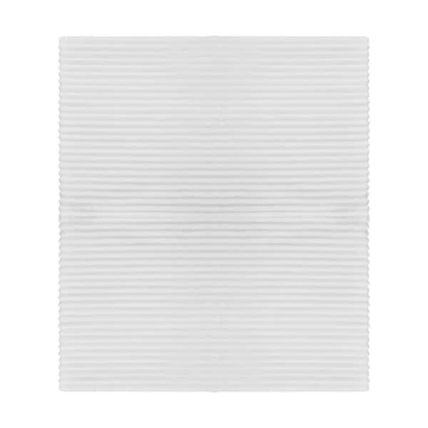 Fleece Throw Blanket White, 50 x 60 in. Flannel Throw Blanket, 1 Cute Small Fuzzy Throws Bed Blanket