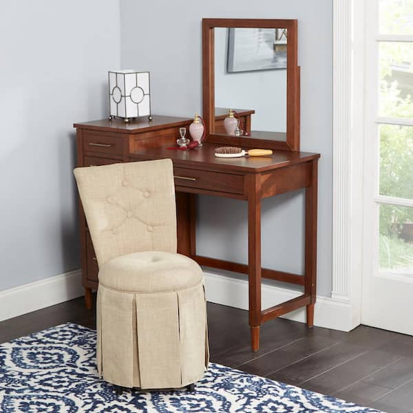 Silverwood Furniture Reimagined Smith, Skirted Vanity Chair