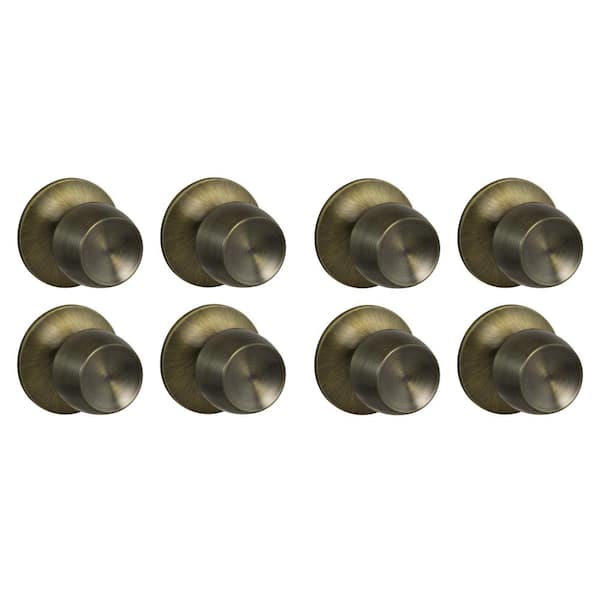 Brandywine Antique Brass Hall/Closet Door Knob (8-Pack)