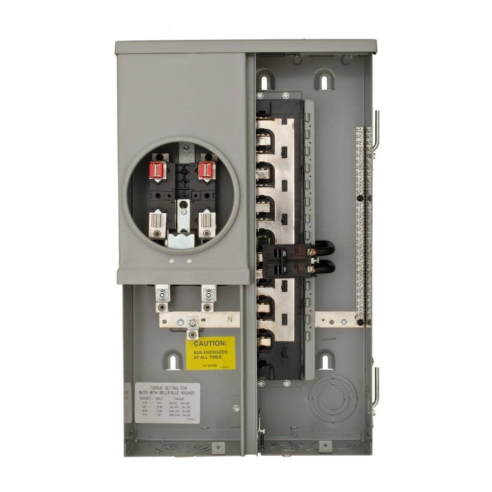 125 Amp 12-Space 24-Circuit Overhead/Underground Flush Meter Combo Load Center price history on PriceWatchPro