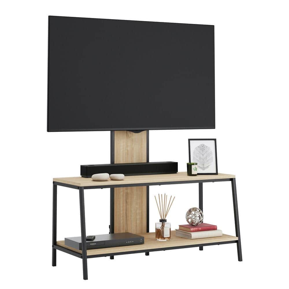 Austin Industrial-Black Metal and Wood TV Mount Media Console