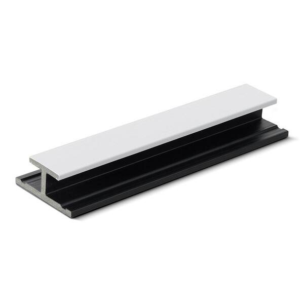 Unbranded 3.5 in. x 1.5 in. x 12 ft. Glacier White Designers Butt Joint Composite Siding Board