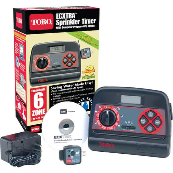 Toro EC-XTRA Electrical 6-Zone Indoor Sprinkler Timer 53794 - The
