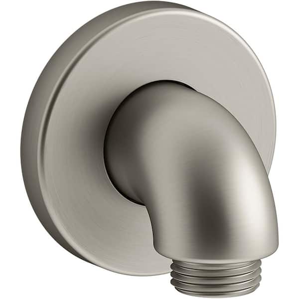KOHLER Purist Stillness Wall-Mount Supply Elbow with Check Valve in Vibrant Brushed Nickel