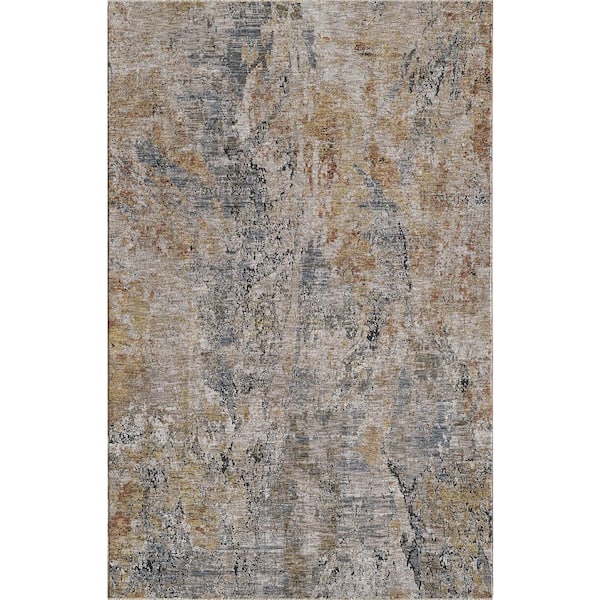 Ivy Rust 5 ft. x 7 ft. 10 in. Vintage Distressed Area Rug