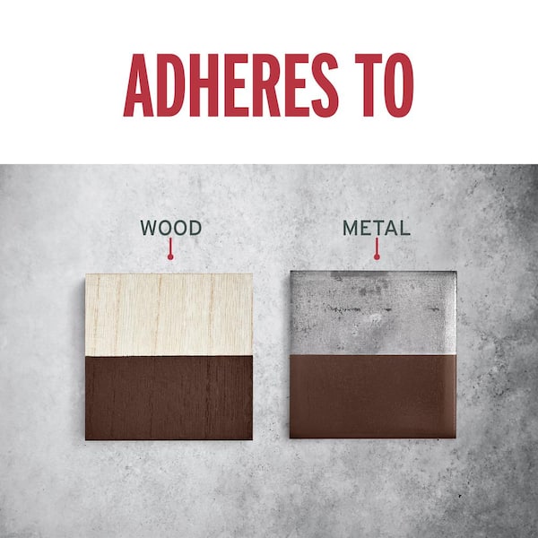 1 Quart Low VOC Protective Enamel Gloss Leather Brown Interior/Exterior Paint (2-Pack)