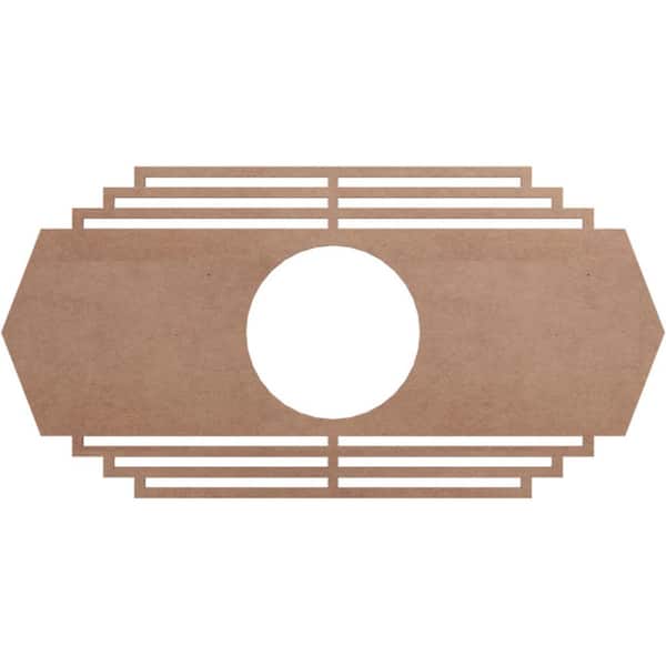 Ekena Millwork 0.25 in. x 24 in. x 12 in. Wood Medallion Moulding