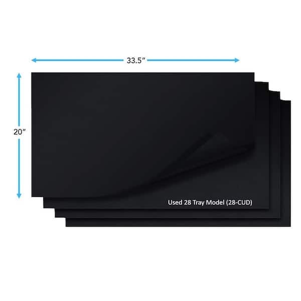 BENCHFOODS 20 in. x 33.5 in. Solid Non-Stick Mats 14 Mat Bundle Pack