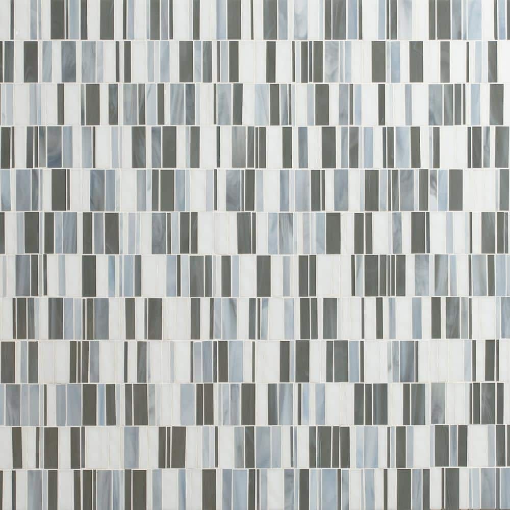 Take Home Tile Sample - Citi Stax Lapais 6 in. x 6 in. x 3 mm Hand Crafted Glass Mosaic Wall Tile price history on PriceWatchPro
