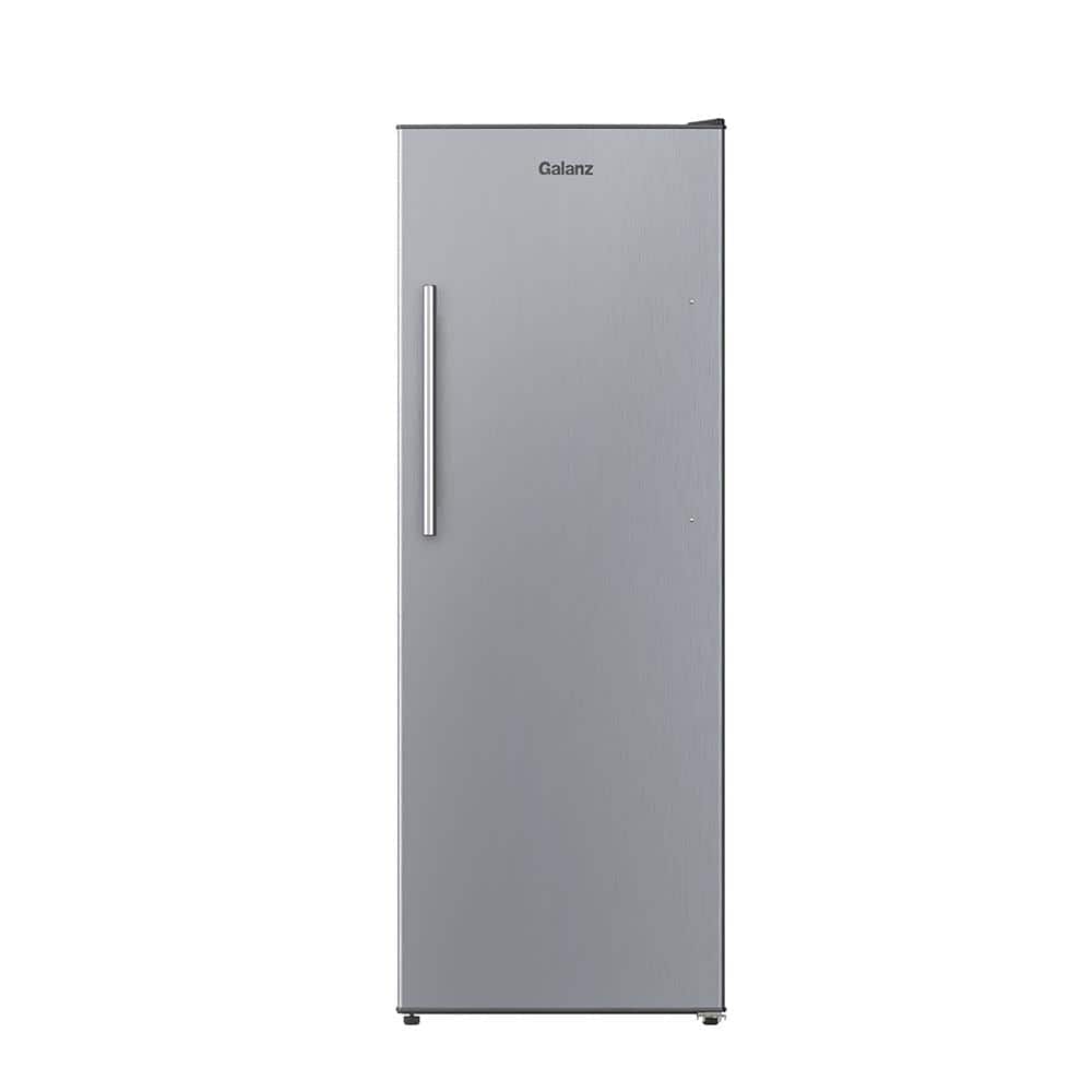 Galanz 11 cu. ft. Convertible Stainless Steel Upright Freezer or Fridge, Silver