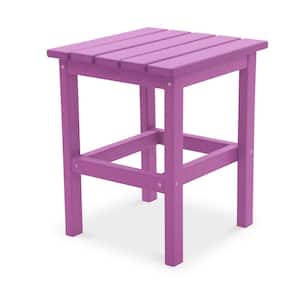 Icon Lilac Square Plastic Outdoor Side Table