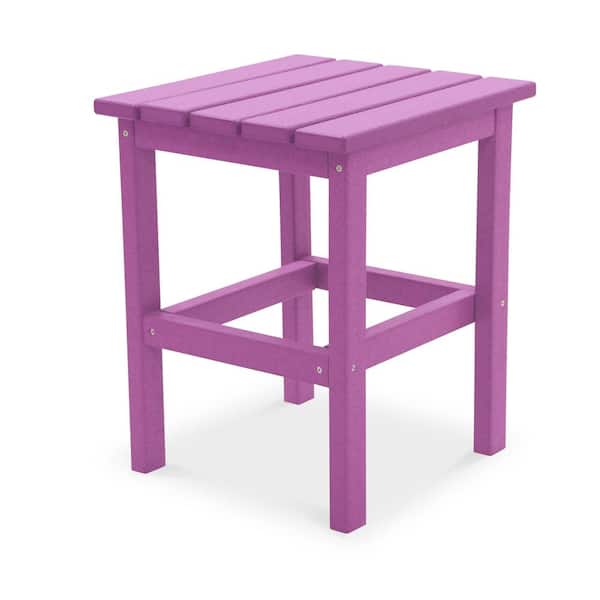 DUROGREEN Icon Lilac Square Plastic Outdoor Side Table