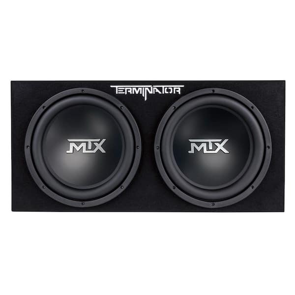 MTX AUDIO TNE212D 12 in. 1200-Watt Car Audio Dual Loaded Subwoofer Box Enclosure
