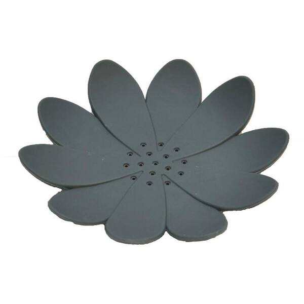 EVIDECO French home goods Bath Soap Dish Cup Water Lily Solid Gray