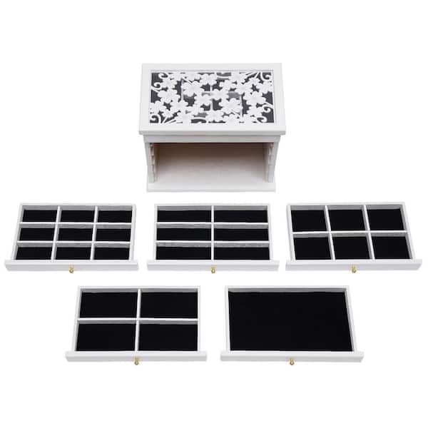 Buy YiGo Adjustable Jewelry Bead Organizer Box, White, 15 Online at  desertcartSeychelles
