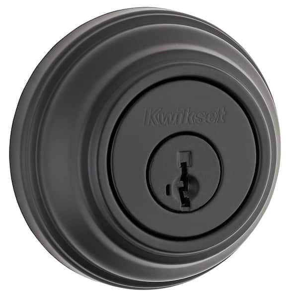 980 Series Matte Black Double Cylinder Door Deadbolt featuring SmartKey Security
