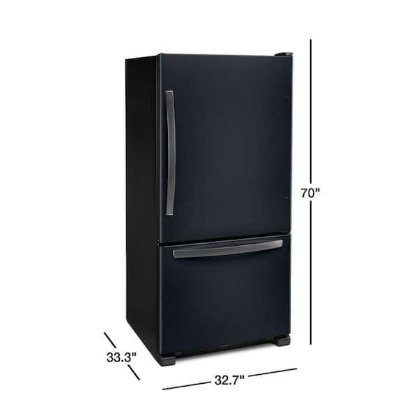 Whirlpool Bottom Mount Fridge (WRB322DMHV) - Black Stainless Whirlpool Bottom Mount Fridge (WRB322DMHV) - Black Stainless