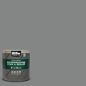 1 qt. #PFC-63 Slate Gray Solid Color Waterproofing Exterior Wood Stain and Sealer