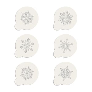 Crystal Snowflake Cookie Stencil Bundle (6 Patterns)