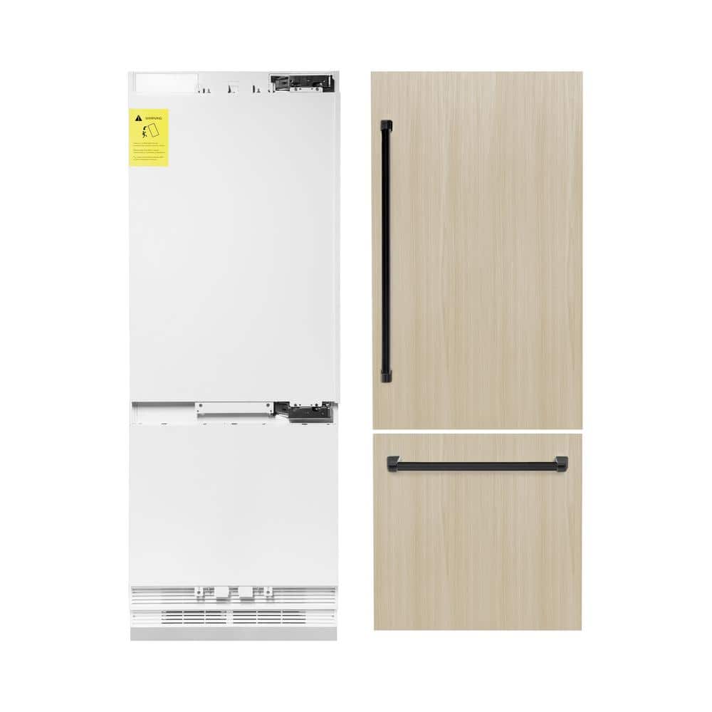 Autograph Edition 30 in. 2-Door Panel Ready Bottom Freezer Refrigerator w/ Ice, Water Dispenser and Matte Black Handle price history on PriceWatchPro