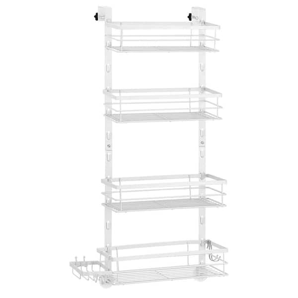 Oumilen Over-the-door Rust Resistant Shower Caddy 29.1 in. White ...