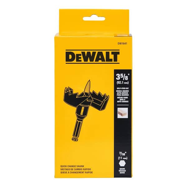 DEWALT 3-5/8 in. Heavy-Duty Self-Feed Bit DW1641 - The Home Depot