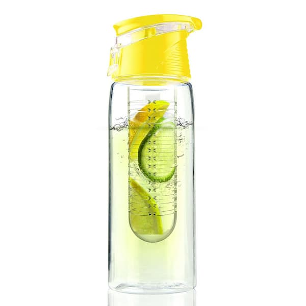 ASOBU Pure Flavour2Go 20 oz. Yellow Water Bottle