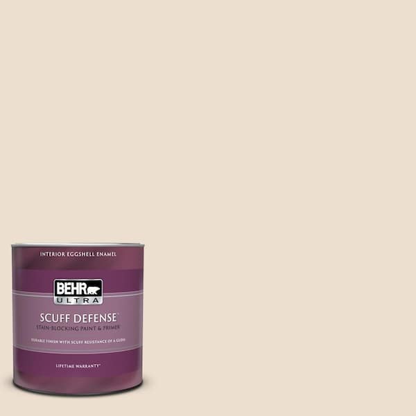 BEHR Premium Plus 1 gal. #W-F-110 Chamois Cloth Eggshell Enamel Low Odor Interior Paint & Primer