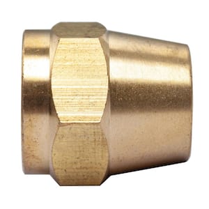 5/16 in. Flare Brass SAE 45° Flare Short Rod Nuts (10-Pack)