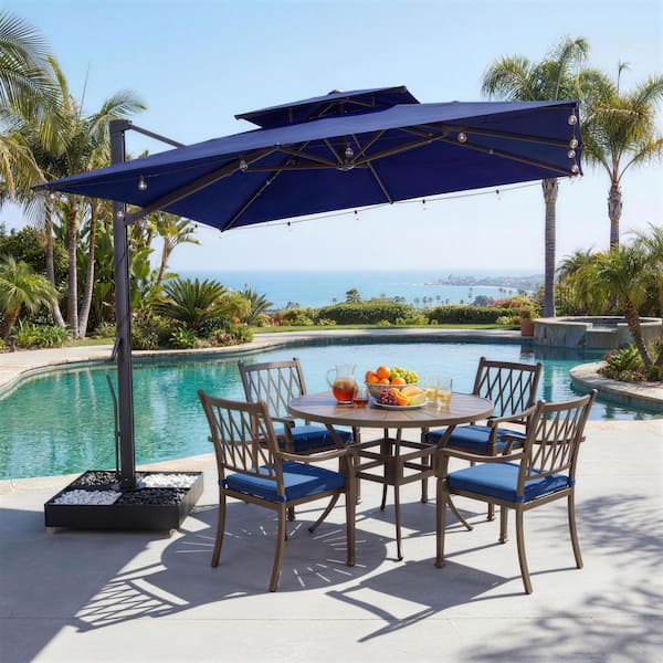 deluxe patio umbrella Cantilever Heavy Duty Wind Resistant Patio Umbrella