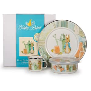 Peter and the Watering Can 3-Piece Feeding Set with Plate Bowl and Mug
