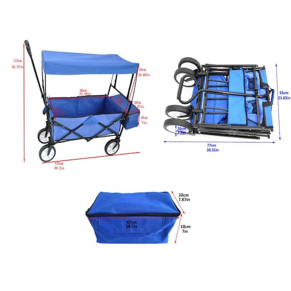 8.75 Cu.ft. Big Wheel Plastic Yard Cart