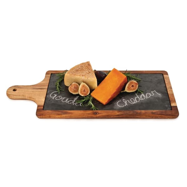 Insignia Acacia & Slate Serving Board w/ Cheese Tools