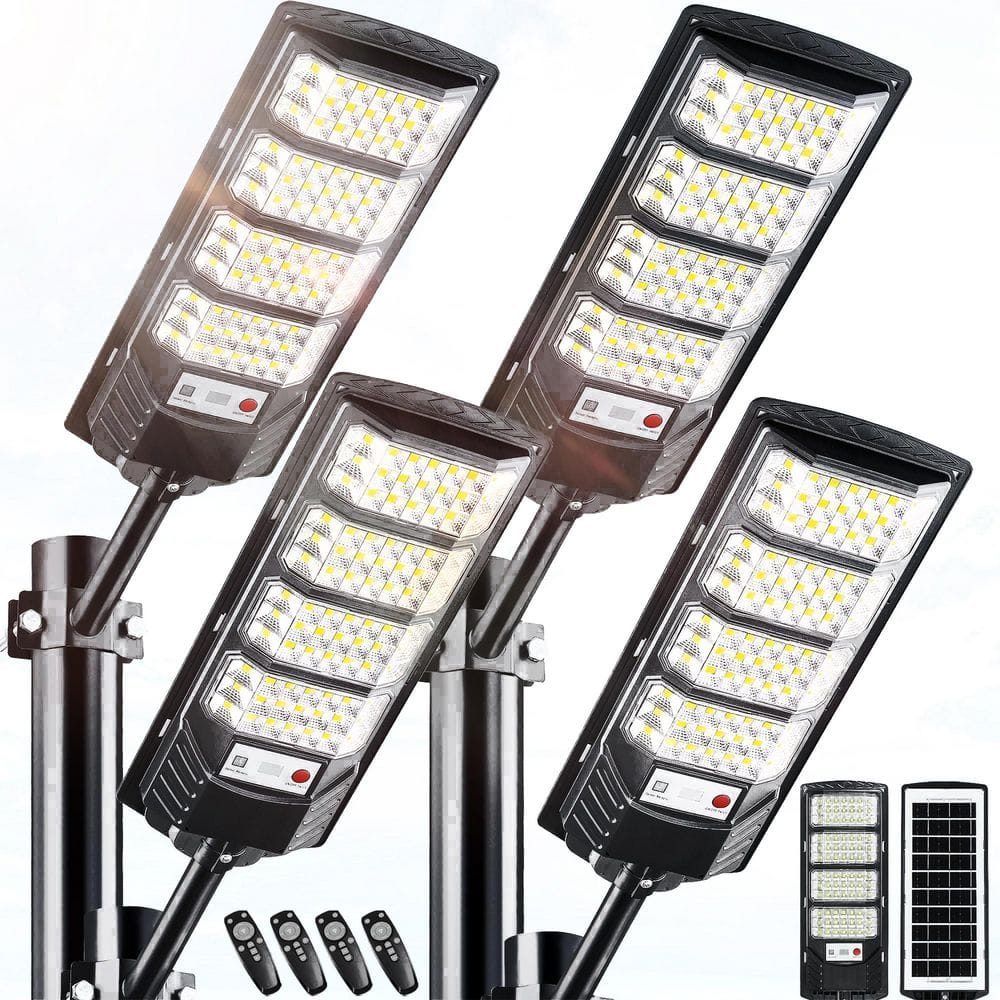 Solar Volt 6500K LED Flood Work Light Outdoor Dusk to Dawn Motion Sensor IP66 Waterproof Tool Only 4 Pack price history on PriceWatchPro