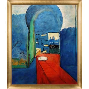 Entrance to the Kasbah by Henri Matisse Gold Luminoso Framed Travel Oil Painting Art Print 23 in. x 27 in.