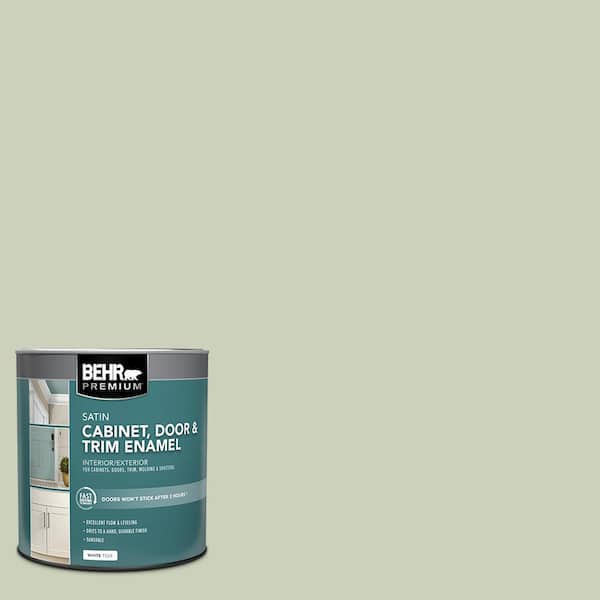 1 qt. #PPU10-09 Chinese Jade Satin Enamel Interior/Exterior Cabinet, Door & Trim Paint