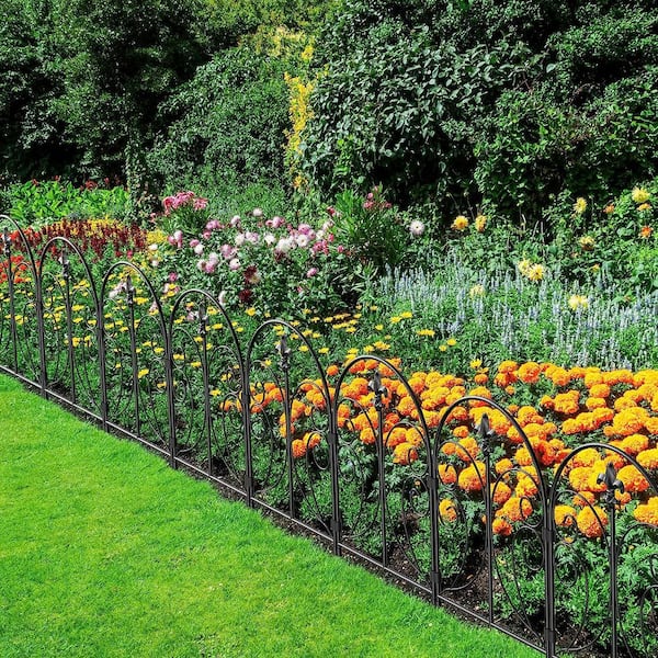Oumilen Decorative Garden Fence 19 Pack, 24in(H) x 20ft(L) Animal ...