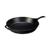 15 in. Cast Iron Skillet in Black