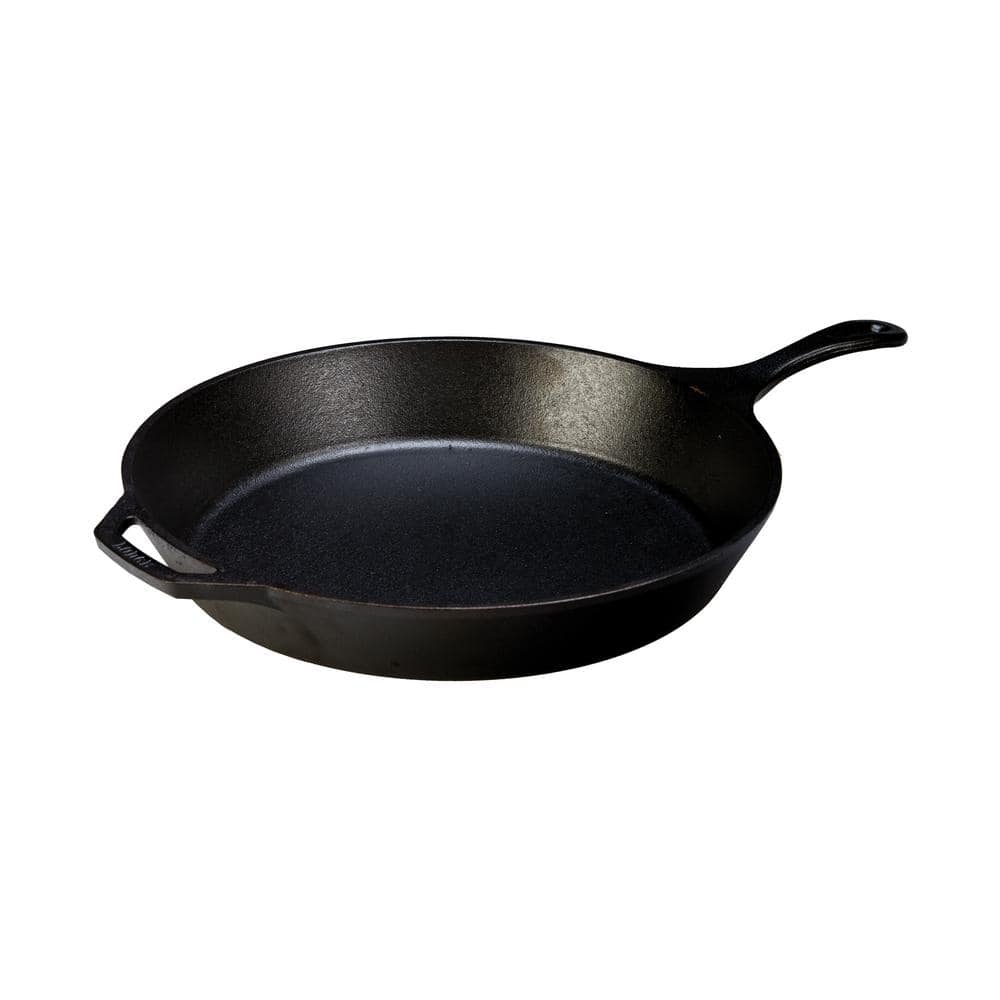 Lodge 15 in. Cast Iron Skillet in Black L14SK3 - The Home Depot