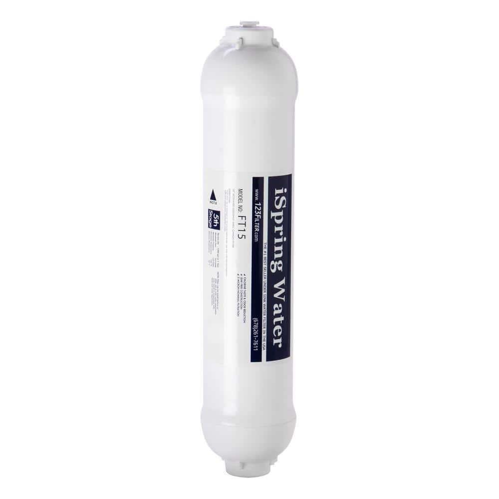 1/4 Quick Connect T33 Inline Post Carbon Water Filter for RO Fridge Ice- maker
