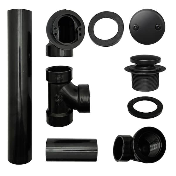 Westbrass Tip Toe Sch. 40 ABS Plomero Pack Con Dos Agujeros Codo, Polvo Blanco D534-50