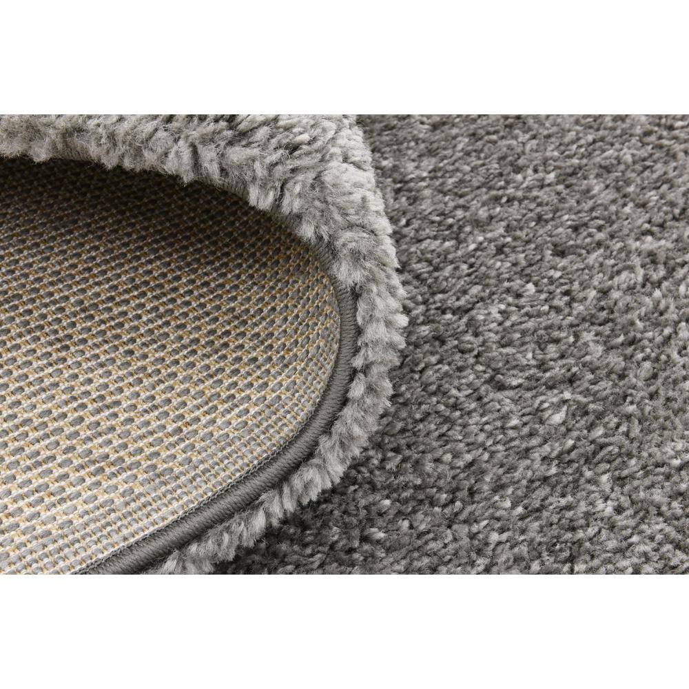 Sleek Gray Rectangular Easy-Care Synthetic Rug - 10' x 13'